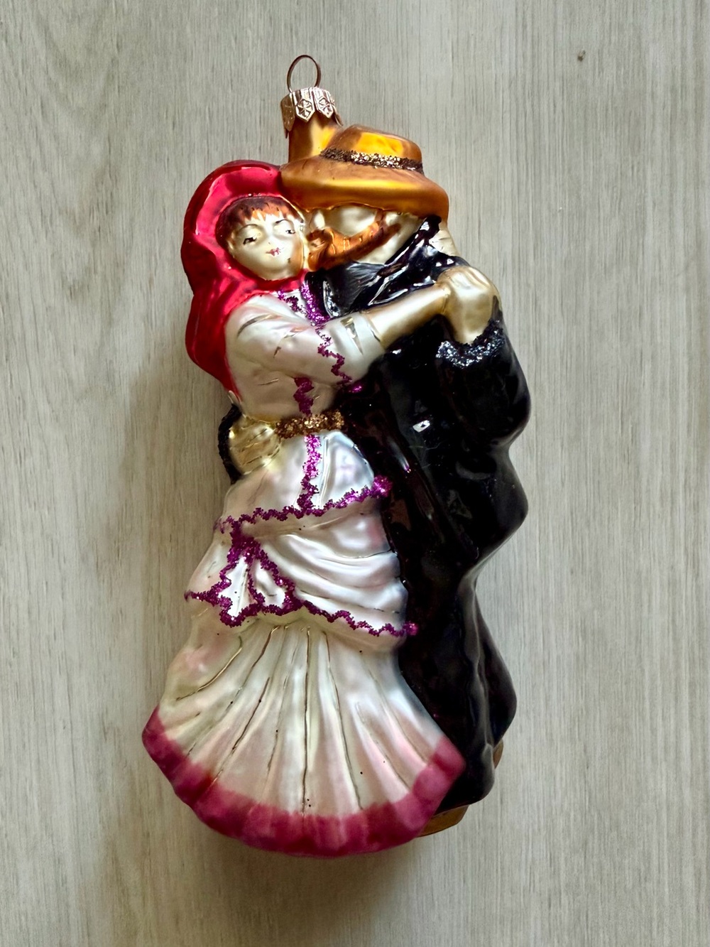 Renoir’s Dance In Bougival Glass Christmas Ornament Handblown Made In Poland